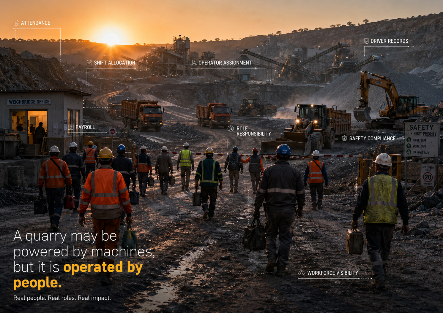 The Human Infrastructure: Engineering Accountability and Flow in the Modern Quarry