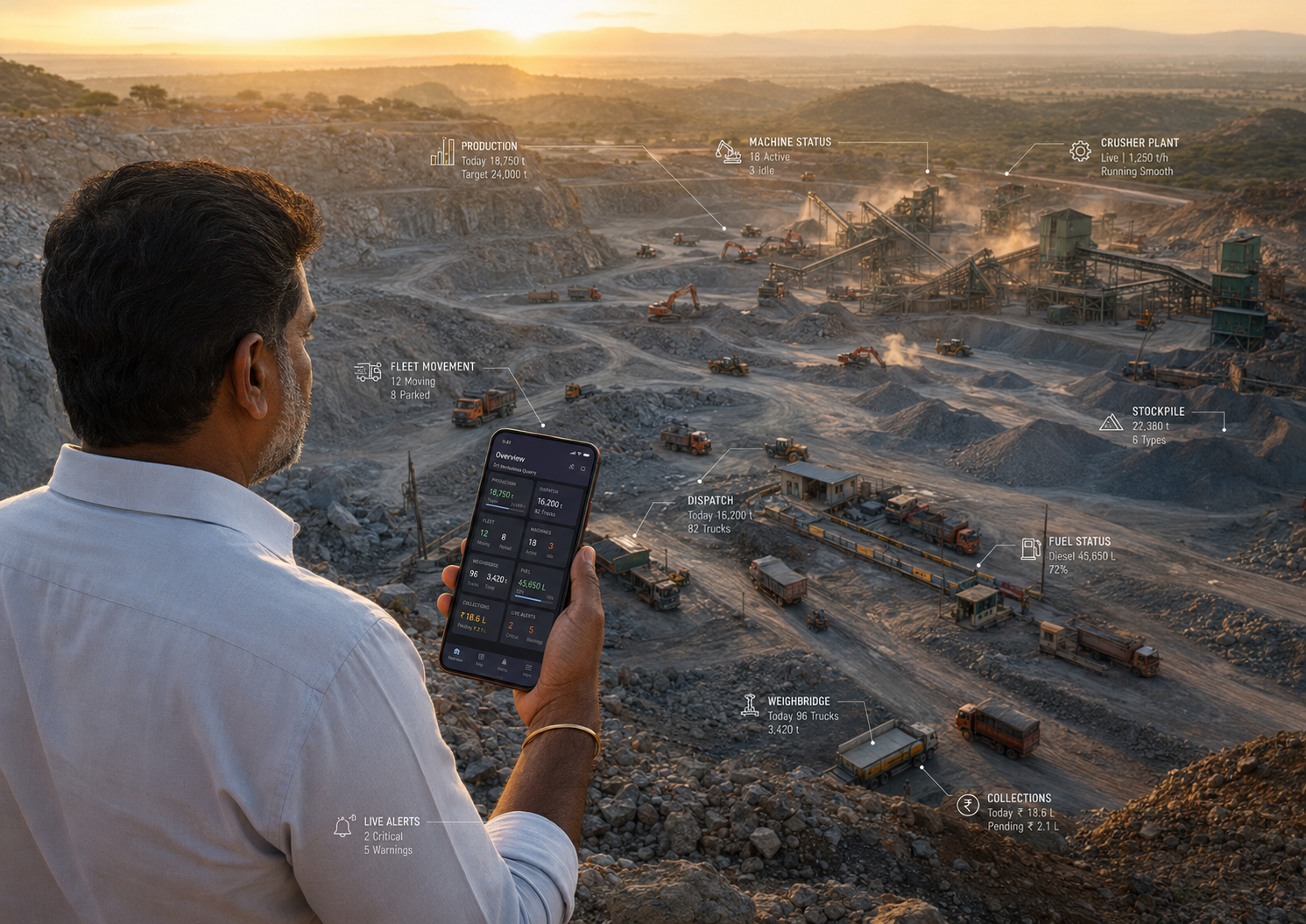 Complete Quarry Plant Control in the Palm of Your Hand
