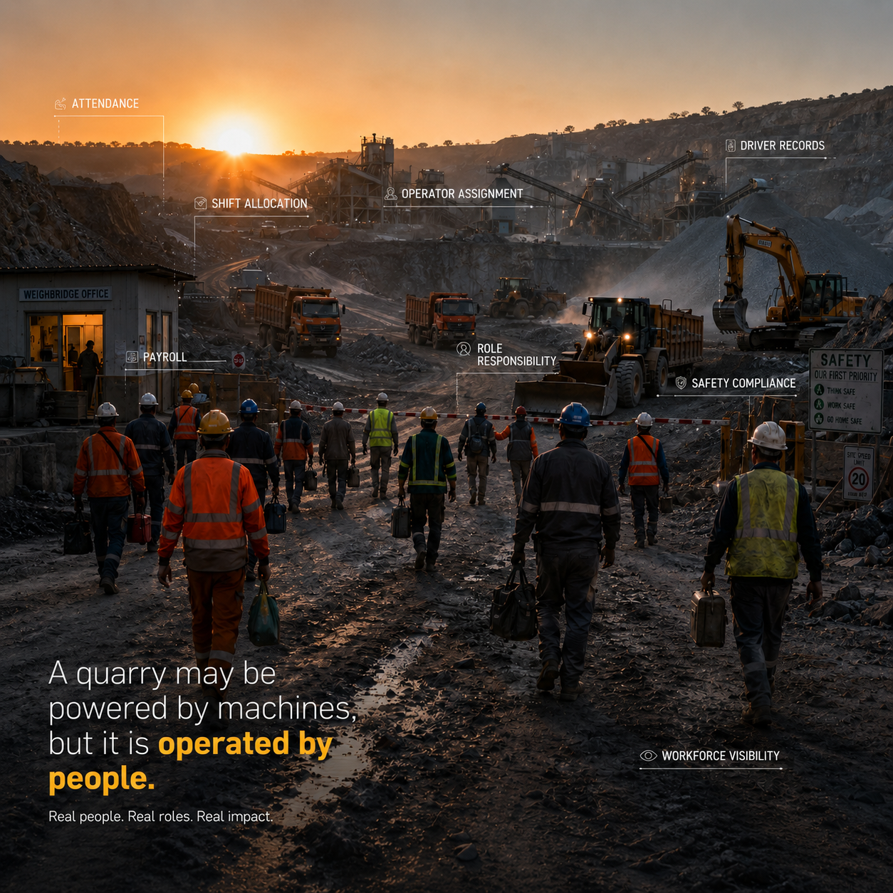 The Human Infrastructure: Engineering Accountability and Flow in the Modern Quarry