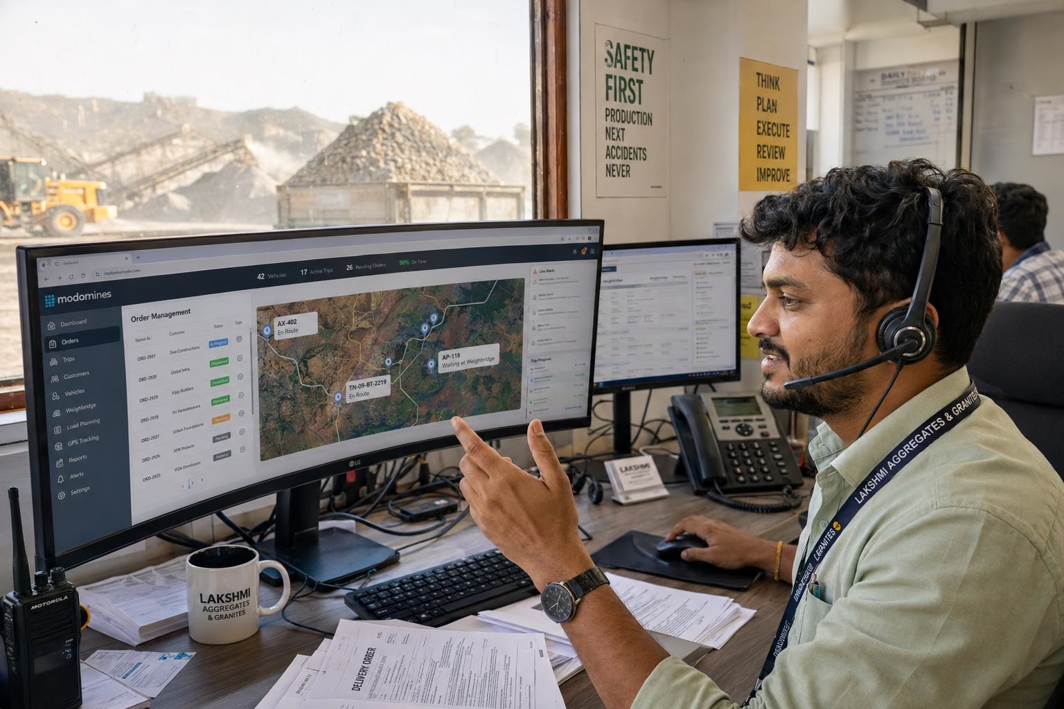From Quarry Dispatch to Customer Delivery